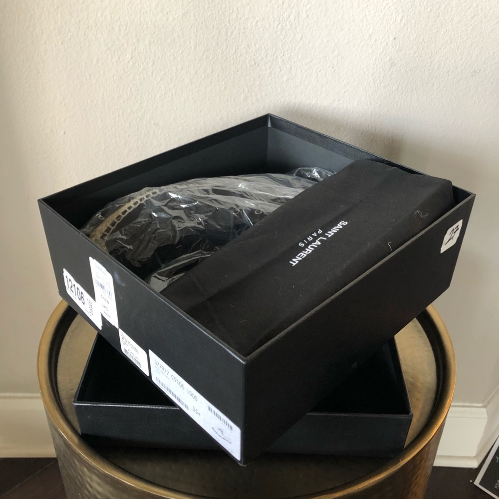 Saint Laurent Black Suede Espadrilles - Picture 4 of 7